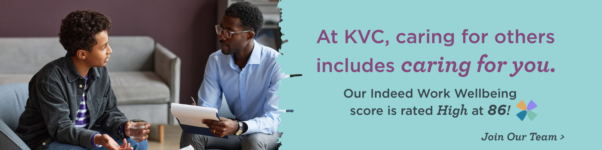At KVC, caring for others includes caring for you.