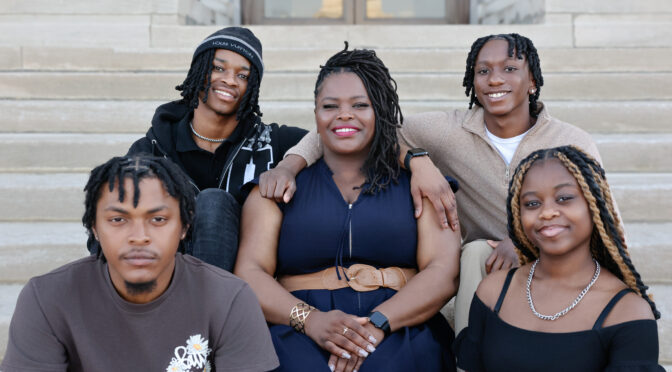 Staycee Dixson and her family