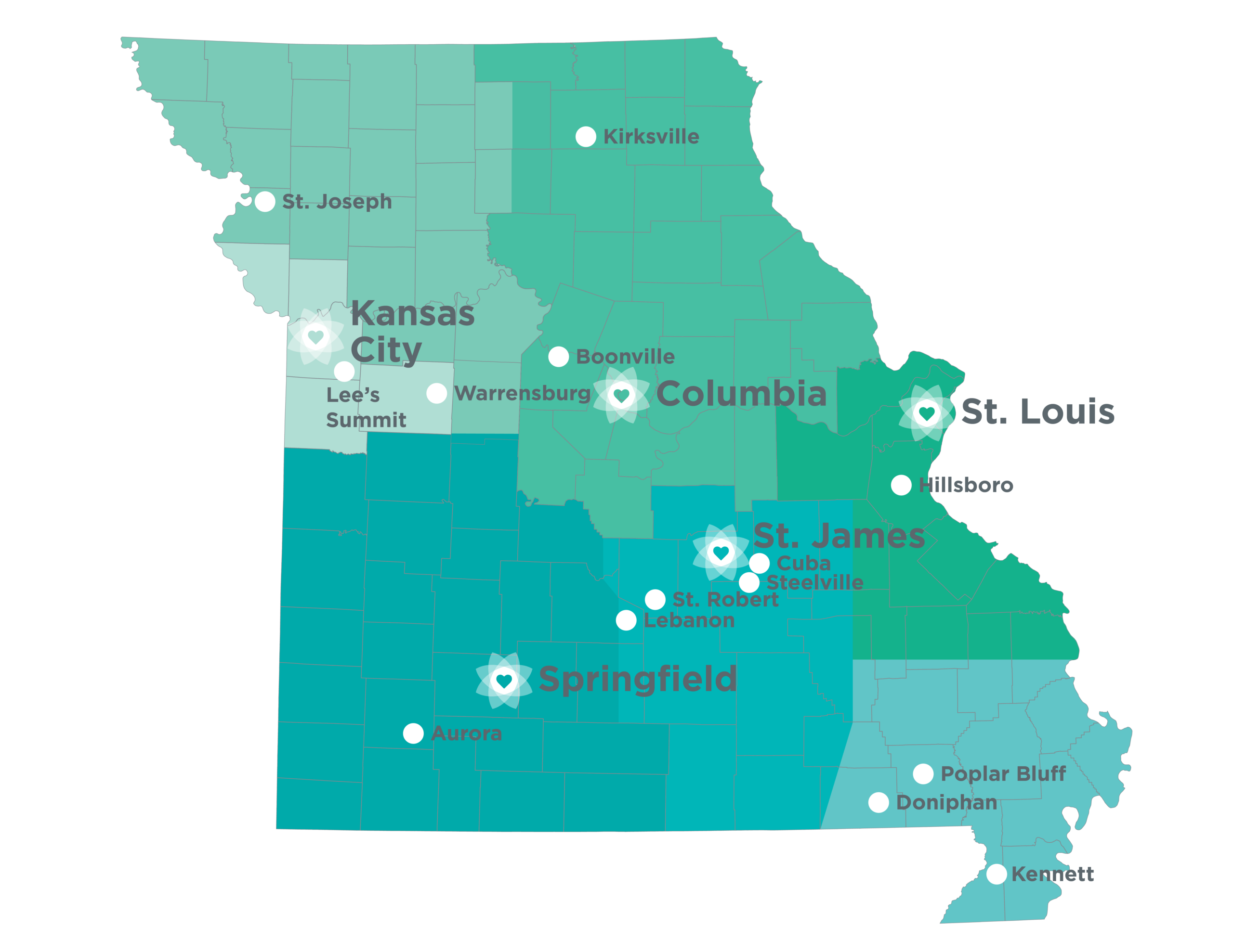 KVC Missouri Map