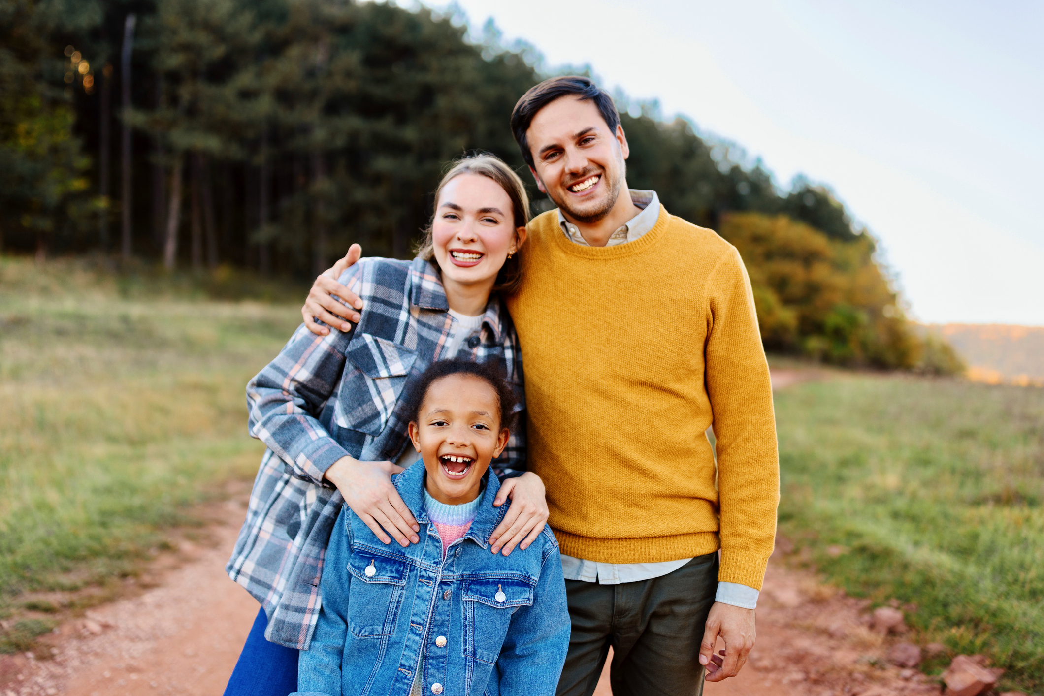 Family spending time together outdoors
