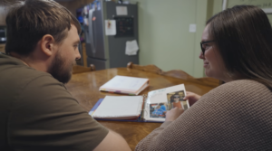 Atheah and Brayton Erickson reflecting on memories together